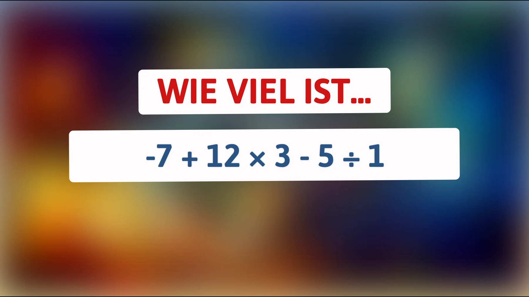 Nur 1% der Menschen können dieses mathematische Rätsel lösen: Bist du schlau genug?"