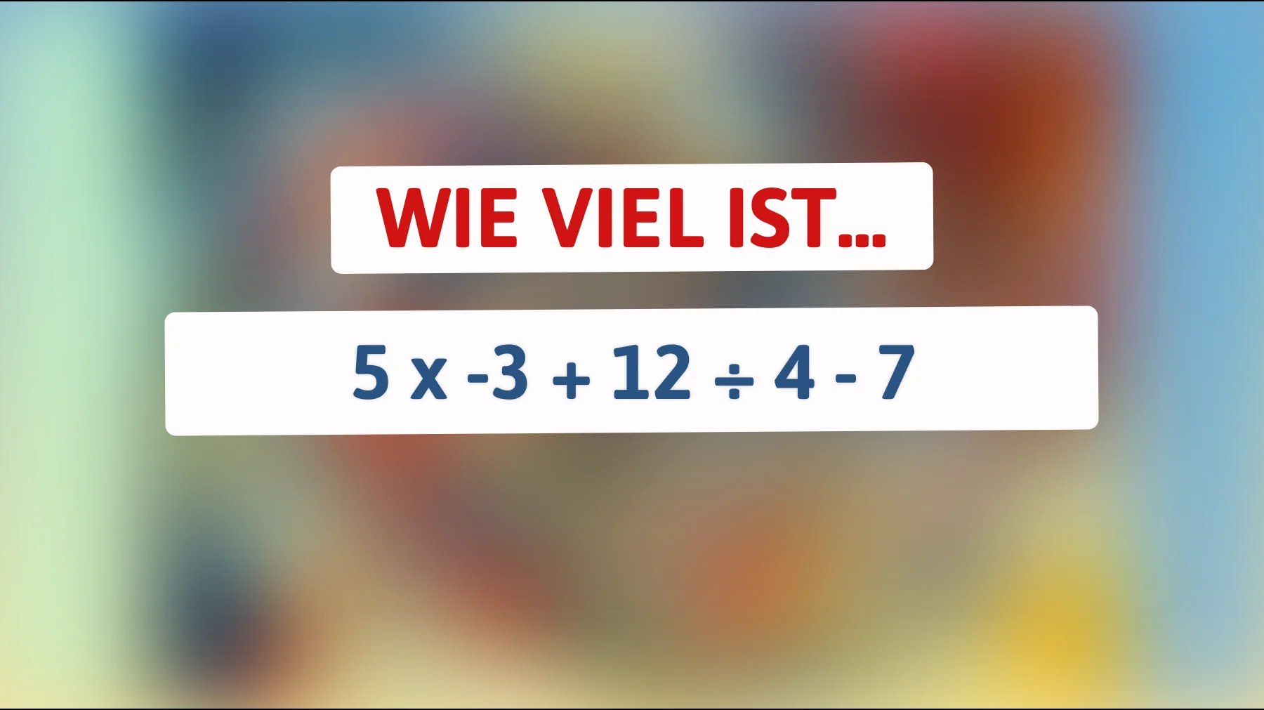 Nur 1% der Menschen können dieses mathematische Rätsel lösen: Schaffst du es?"