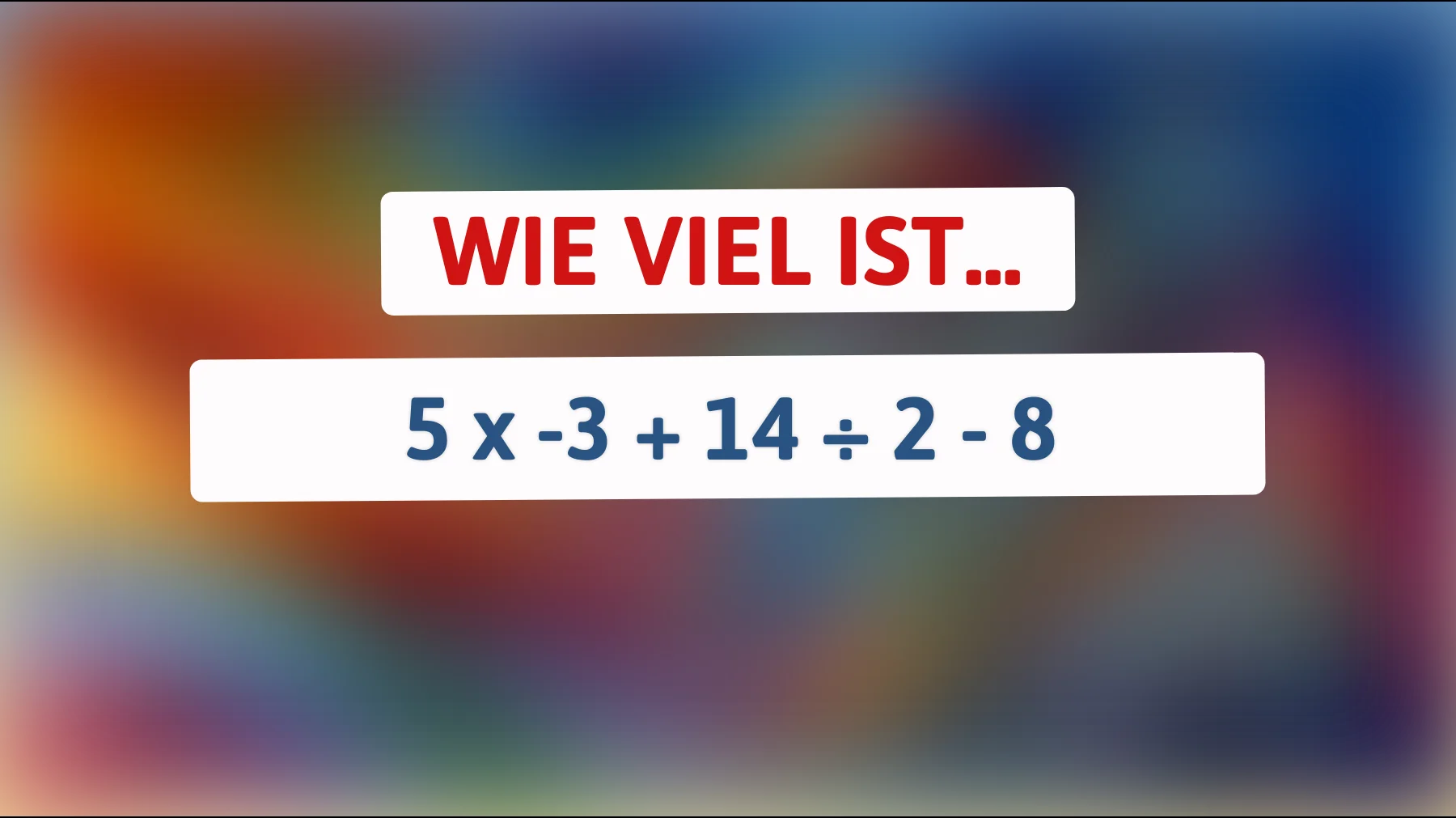 Nur 1% der Welt kann dieses knifflige Mathe-Rätsel lösen! Gehörst du dazu?"